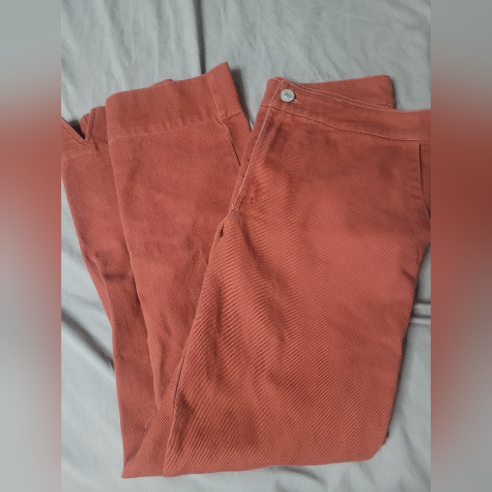 Hurley Women's Brick Red Straight Leg Jeans